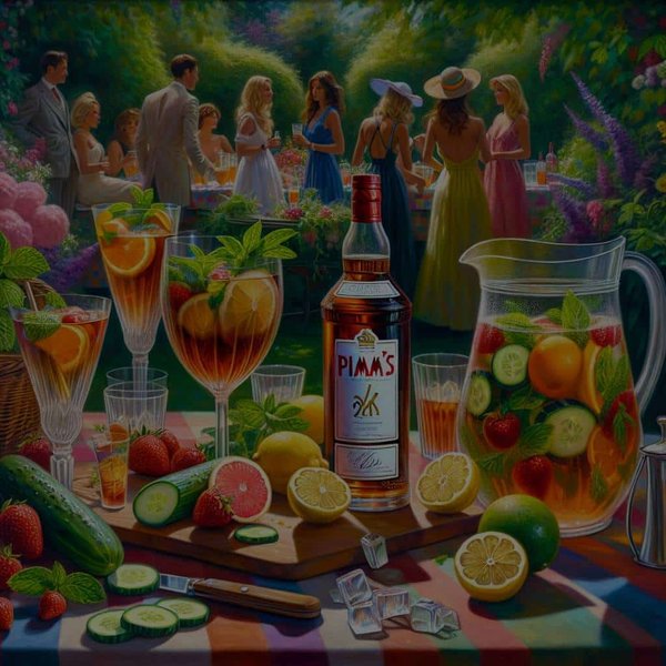 How to Make the Classic British Pimm's Cup Cocktail for a Summer Garden Party?