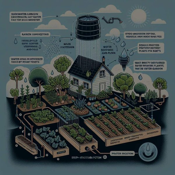 What Are the Best Practices for Water Conservation in a Home Vegetable Garden?